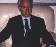 Vittorio Coccurello nel suo atelier