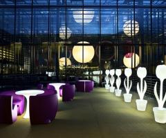 Strutture fashion per la zona relax del ricevimento