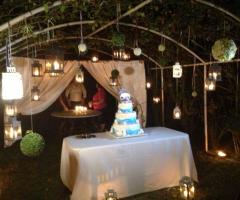 Il taglio della torta a Villa Horti della Fasanara