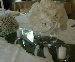 Centrotavola fiori bianchi