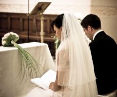 Sposi durante la cellebrazione