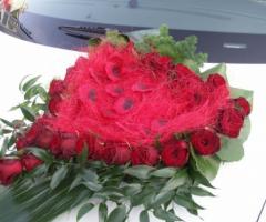 Cuore di rose per la macchina da cerimonia