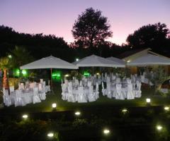 il tramonto a villa cristina