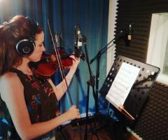 Eleonora Montagnana violinista - Recording session