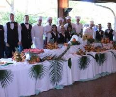 Personale dell\'hotel per il ricevimento di matrimonio