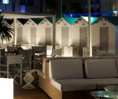 Zona relax sulla spiaggia