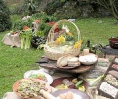 Buffet di legumi per il ricevimento di nozze