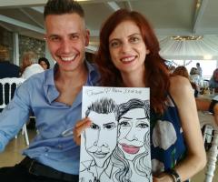 Caricature Charlotte - Ritratti e caricature dal vivo per matrimoni a Verona