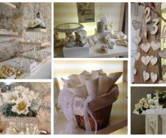 L'idea di tavoli della confettata, tableau e centrotavola per Verdi Voglie