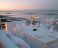 Terrazza sul mare della location di nozze