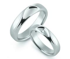 Fede nuziale modello fe373 in oro bianco - Orsini Gioielli