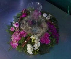 Centrotavola floreale per il matrimonio