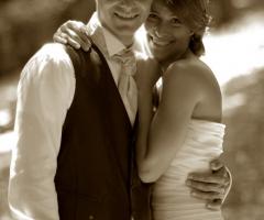 Fotografia romantica degli sposi