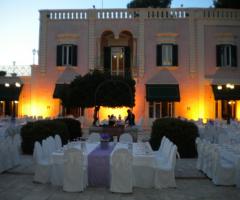 Casa Resta - Allestimento del matrimonio all'aperto al tramonto