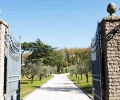 Viale d\'ingresso della location di nozze