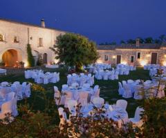 Castello Camemi - Il ricevimento all'aperto di sera