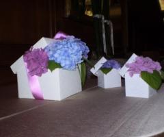 Bomboniere con ortensie per il matrimonio