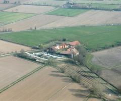 Veduta aerea dell'agriturismo