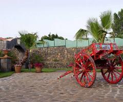 Una biga in giardino