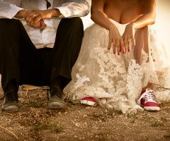 Foto degli sposi seduti - Francesco Mosca Fotografo