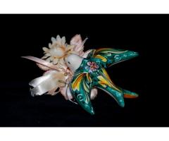 Rondine in ceramica di Caltagirone.