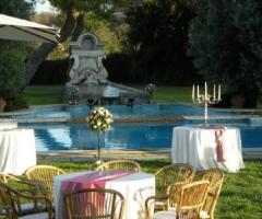 Ricevimento di nozze in giardino