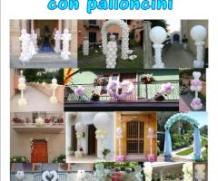 Allestimento matrimonio con palloncini - Cartoleria Mafalda