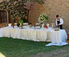 Tavoli per il buffet di nozze