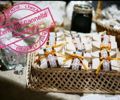 Zenzero&Cannella - Sacchetti in cotone con nastri in raso e pizzo