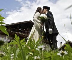 Foto del bacio degli sposi