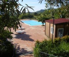Piscina con parco per ricevimenti di matrimoni presso l'Agriturismo Fondo Cipollate