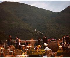 Aperitivo in giardino con vista mozzafiato