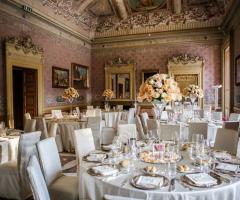 Villa Caroli Zanchi - Sala azzurra per il ricevimento di matrimonio