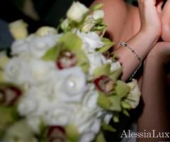 Bracciale swarovski bicolore con pendente