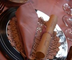 Segnaposto per i tavoli di matrimonio