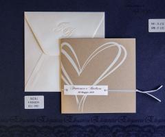 Copisteria Laser - Partecipazione nozze con il cuore