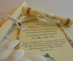 Pergamena di nozze - Fiori d'arancio