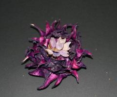 Fiore realizzato con la buccia di mais