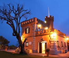Castello per il matrimonio di sera