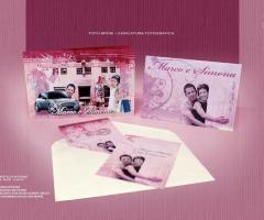 Partecipazione di notte con caricatura fotografica - GSpotLabs