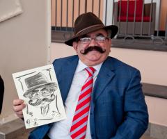 Caricaturista matrimonio - Caricatura realizzata dal vivo in carboncino