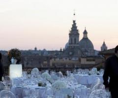 Matrimonio in terrazza con vista su Roma