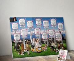 Tableau de mariage e segnatavolo_Dario Noli Art Web