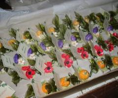 Bomboniere e segnatavolo per il ricevimento di nozze