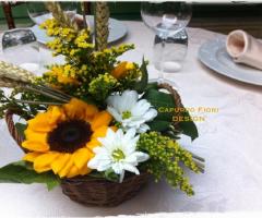 Centrotavola girasoli