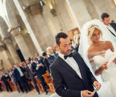 Sposi durante la celebrazione