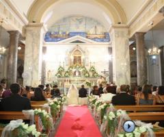 Addobbo navata centrale e altare