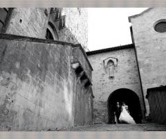 Gli sposi a San Gimignano