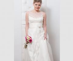 Ateleba Sposa - Abito da sposa in seta e macramè