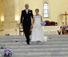 Fotografia degli sposi dopo la cerimonia nuziale